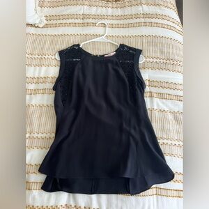 Rebecca Taylor  Black Sleeveless Top
